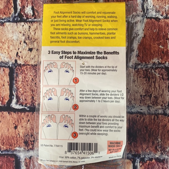 MY HAPPY FEET THE ORIGINAL FOOT ALIGNMENT SOCKS - MULTI COLOR - Picture 3 of 4